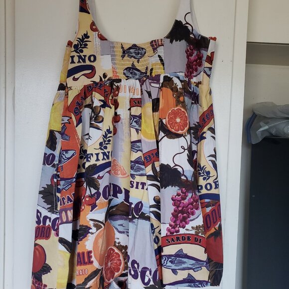 NWT Anthropologie Maeve Bustier Italian Print Mini Dress - Picture 2 of 5